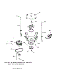 04 - Suspension, Pump & Drive Components parts for Ge Washer VBSR3100B2WW from AppliancePartsPros.com