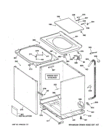 02 - Cabinet, Cover & Front Panel parts for Ge Washer VLXR1020A3WO from AppliancePartsPros.com