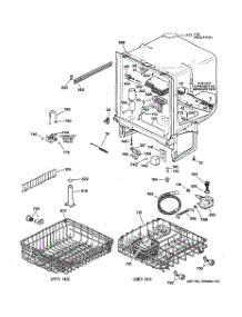 02 - Body Parts parts for Ge Dishwasher HDA3400G00BB from AppliancePartsPros.com