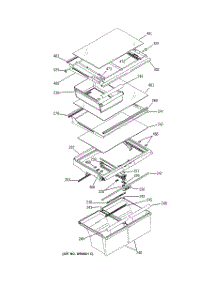 06 - Fresh Food Shelves parts for Ge Refrigerator HTS22GCMARWW from AppliancePartsPros.com