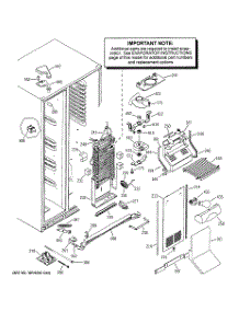 03 - Freezer Section parts for Ge Refrigerator HCK23LCMAFCC from AppliancePartsPros.com