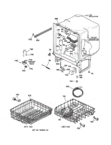 02 - Body Parts parts for Ge Dishwasher HDA2200F00BB from AppliancePartsPros.com