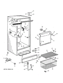 02 - Cabinet parts for Ge Freezer FF16DSCRWH from AppliancePartsPros.com