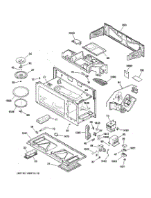 02 - Base, Stirrer & Electronics parts for Ge Microwave RVM1335BC001 from AppliancePartsPros.com