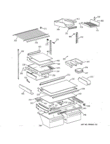 04 - Shelf Parts parts for Ge Refrigerator TBE19PASNRWW from AppliancePartsPros.com