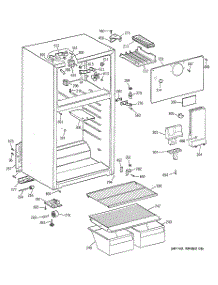 02 - Cabinet parts for Ge Refrigerator HTF16BBMDRWW from AppliancePartsPros.com