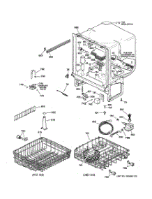 02 - Body Parts parts for Ge Dishwasher HDA3400G00CC from AppliancePartsPros.com