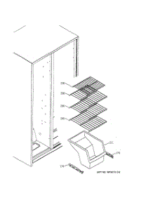 04 - Freezer Shelves parts for Ge Refrigerator HSS22DDMDWH from AppliancePartsPros.com