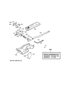 05 - Gas Valve & Burner Assembly parts for Ge Dryer BWXR473GT5WW from AppliancePartsPros.com