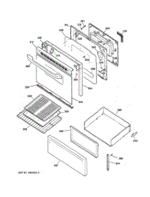 03 - Door & Drawer Parts parts for Ge Range RB787WC4WW from AppliancePartsPros.com