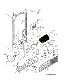 08 - Sealed System & Mother Board parts for Ge Refrigerator RSG25KEMBFWW from AppliancePartsPros.com