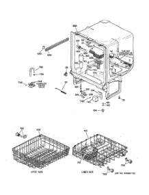 02 - Body Parts parts for Ge Dishwasher HDA1200G00BB from AppliancePartsPros.com