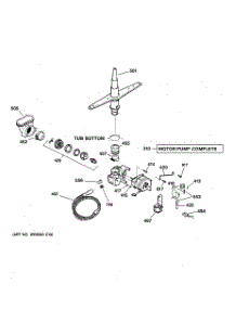 03 - Motor-Pump Mechanism parts for Ge Dishwasher HDA1200G00WW from AppliancePartsPros.com