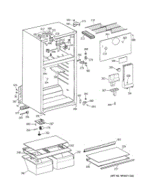 02 - Cabinet parts for Ge Refrigerator HTS18CBMDRWW from AppliancePartsPros.com