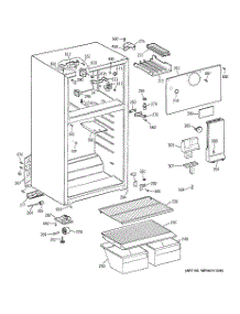 02 - Cabinet parts for Ge Refrigerator HTR15BBMFRCC from AppliancePartsPros.com