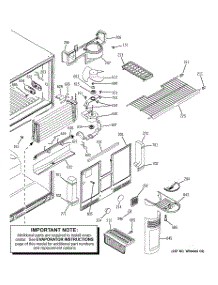 03 - Freezer Section parts for Ge Refrigerator HTG22CBMARWW from AppliancePartsPros.com