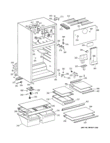 02 - Cabinet parts for Ge Refrigerator HTS16HBMFRCC from AppliancePartsPros.com