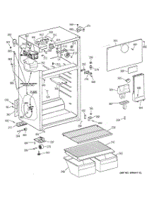 02 - Cabinet parts for Ge Refrigerator HTS16BCMFLWW from AppliancePartsPros.com