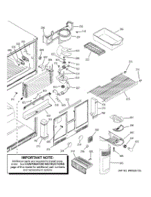 03 - Freezer Section parts for Ge Refrigerator HTG25DBMARWW from AppliancePartsPros.com