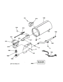 05 - Burner parts for Ge Dryer NVL333GB4CC from AppliancePartsPros.com