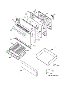 04 - Door & Drawer Parts parts for Ge Range RGB745WEA7WW from AppliancePartsPros.com