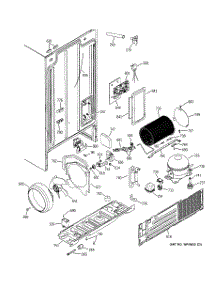 08 - Sealed System & Mother Board parts for Ge Refrigerator HSS22DDMCWH from AppliancePartsPros.com