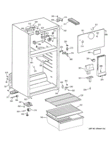 02 - Cabinet parts for Ge Refrigerator HTR15ABMELWW from AppliancePartsPros.com