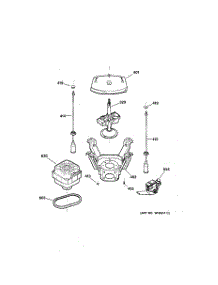 04 - Suspension, Pump & Drive Components parts for Ge Washer VBXR1090B4WW from AppliancePartsPros.com