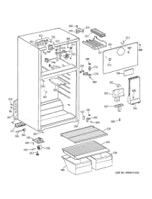 02 - Cabinet parts for Ge Refrigerator HTS16BBMELWW from AppliancePartsPros.com