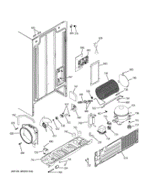 07 - Sealed System & Mother Board parts for Ge Refrigerator RSG20IBPAFWW from AppliancePartsPros.com