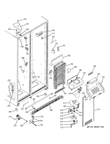 03 - Freezer Section parts for Ge Refrigerator RSG22IBMDFWW from AppliancePartsPros.com