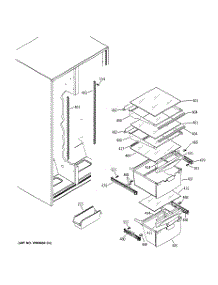 06 - Fresh Food Shelves parts for Ge Refrigerator RSG22IBMDFWW from AppliancePartsPros.com