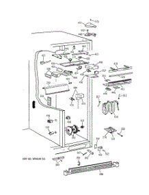 05 - Fresh Food Section parts for Ge Refrigerator MSK28DHDBWW from AppliancePartsPros.com