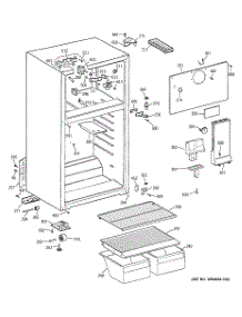 02 - Cabinet parts for Ge Refrigerator HTS16ABMERWW from AppliancePartsPros.com