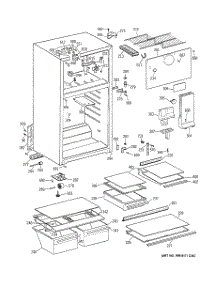 02 - Cabinet parts for Ge Refrigerator HTS18HBMFRWW from AppliancePartsPros.com