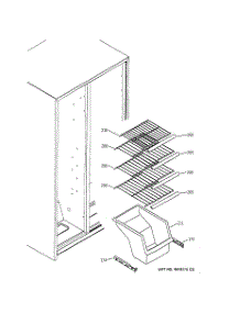 04 - Freezer Shelves parts for Ge Refrigerator HST22IFMACC from AppliancePartsPros.com