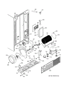 08 - Sealed System & Mother Board parts for Ge Refrigerator RSG20IDMBFWH from AppliancePartsPros.com