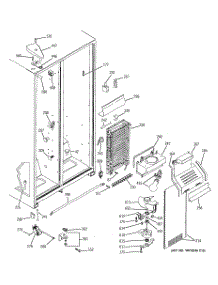 03 - Freezer Section parts for Ge Refrigerator RSG20IDPAFWH from AppliancePartsPros.com