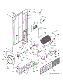 08 - Sealed System & Mother Board parts for Ge Refrigerator RSG20IDPAFWH from AppliancePartsPros.com
