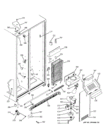 03 - Freezer Section parts for Ge Refrigerator HST22IFPDWW from AppliancePartsPros.com