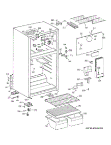 02 - Cabinet parts for Ge Refrigerator HTS18CBMERWW from AppliancePartsPros.com