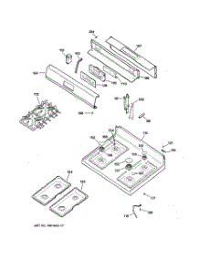 02 - Control Panel & Cooktop parts for Ge Range JGBP80SEH1SS from AppliancePartsPros.com