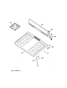 02 - Control Panel & Cooktop parts for Ge Range RGB508PPH1AD from AppliancePartsPros.com