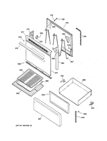 03 - Door & Drawer Parts parts for Ge Range RB525BH2CT from AppliancePartsPros.com