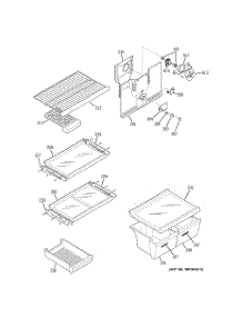 03 - Shelves parts for Ge Refrigerator HTS20GBNBCC from AppliancePartsPros.com