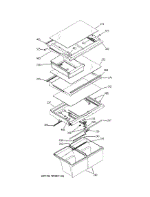 06 - Fresh Food Shelves parts for Ge Refrigerator HTS22GCPARWW from AppliancePartsPros.com