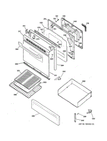 04 - Door & Drawer Parts parts for Ge Range RGB745BEH1CT from AppliancePartsPros.com