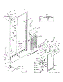 03 - Freezer Section parts for Ge Refrigerator RSG20IBPCFWW from AppliancePartsPros.com