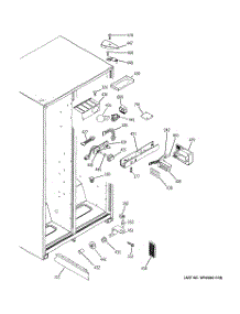 05 - Fresh Food Section parts for Ge Refrigerator RSG22IBPCFWW from AppliancePartsPros.com