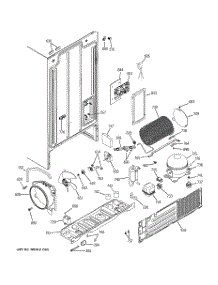 07 - Sealed System & Mother Board parts for Ge Refrigerator RSG22IBPCFWW from AppliancePartsPros.com